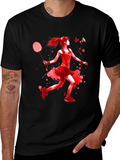 Badminton Player Graphic T-Shirt