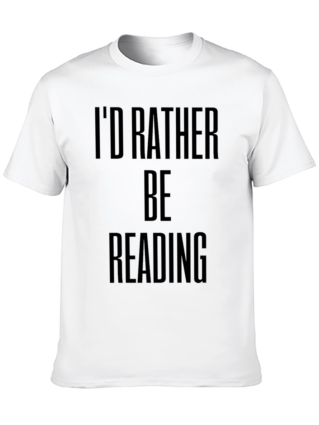 Id Rather Be Reading Black Graphic Tee