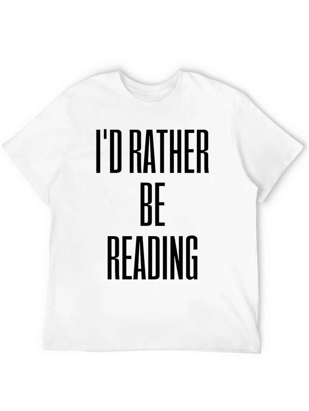 Id Rather Be Reading Black Graphic Tee