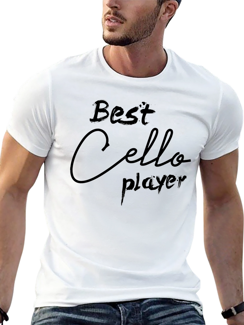 Best Cello Player Graphic Tee - Black