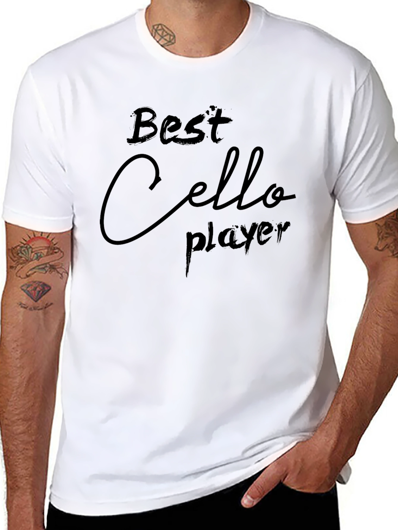 Best Cello Player Graphic Tee - Black