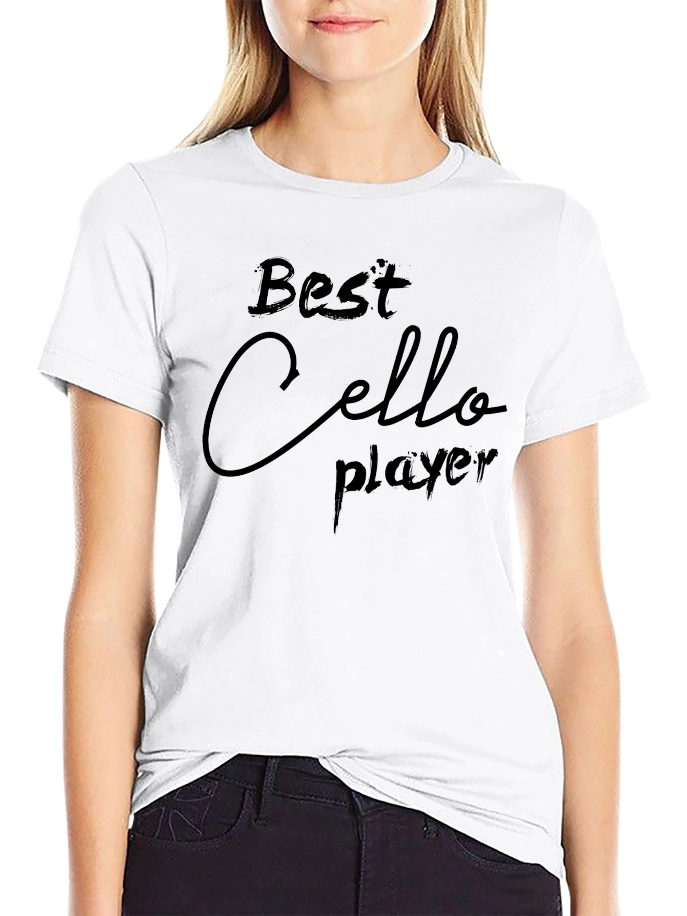 Best Cello Player Graphic Tee - Black