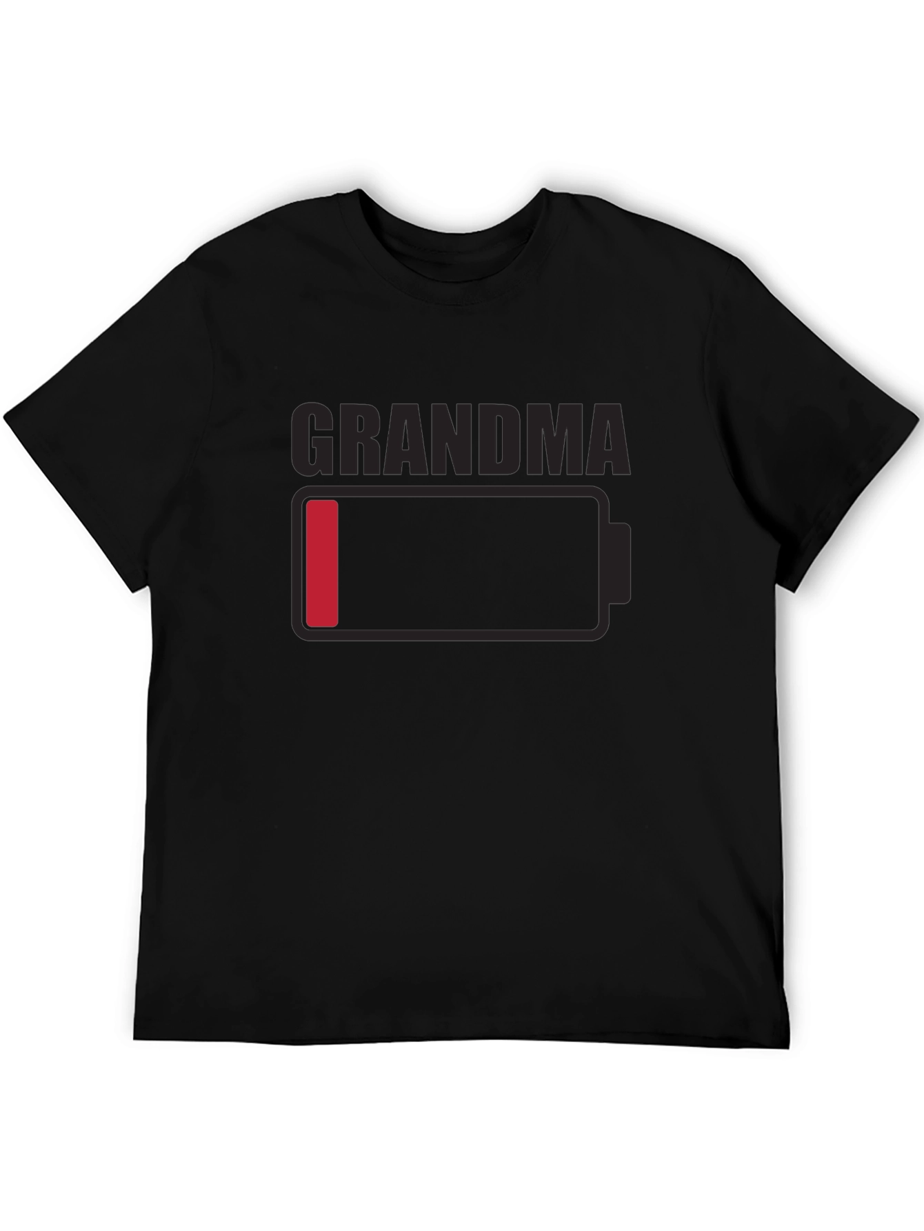 Grandma Low Battery T-Shirt - Novelty Funny Tee