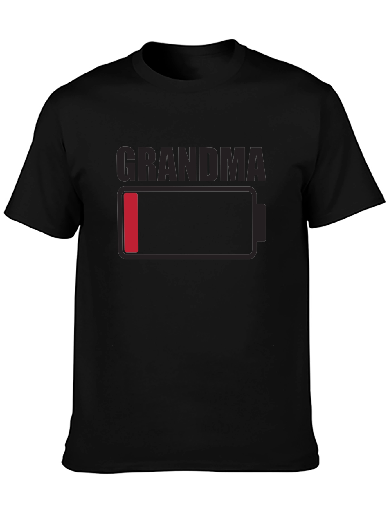 Grandma Low Battery T-Shirt - Novelty Funny Tee