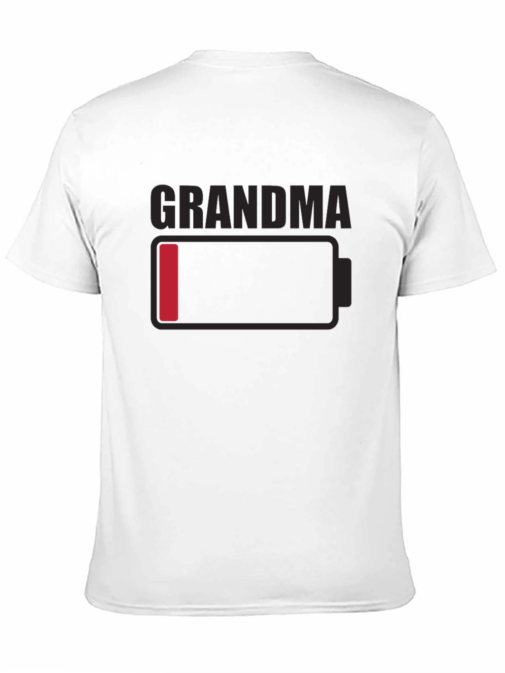 Grandma Low Battery T-Shirt - Novelty Funny Tee