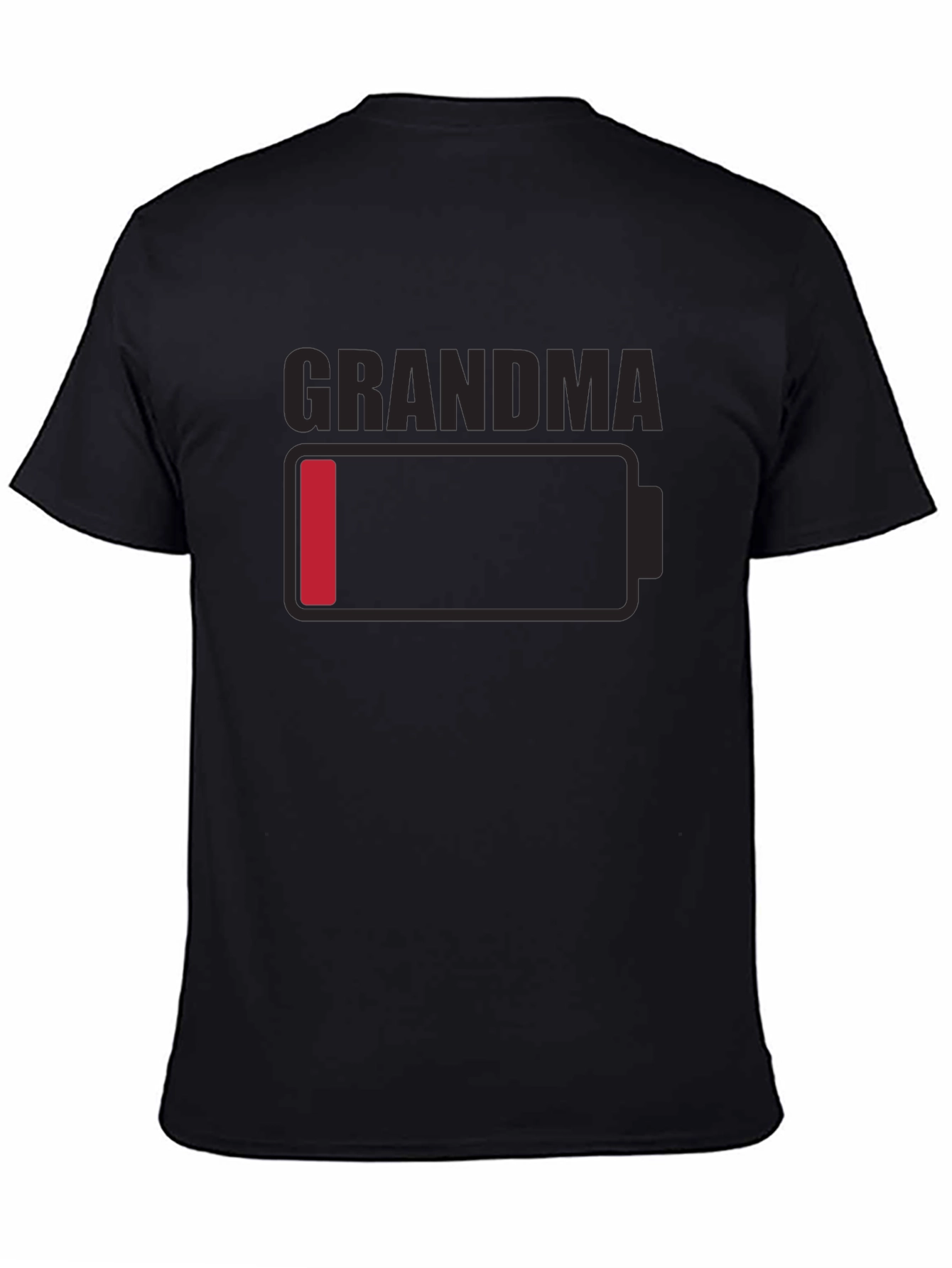 Grandma Low Battery T-Shirt - Novelty Funny Tee