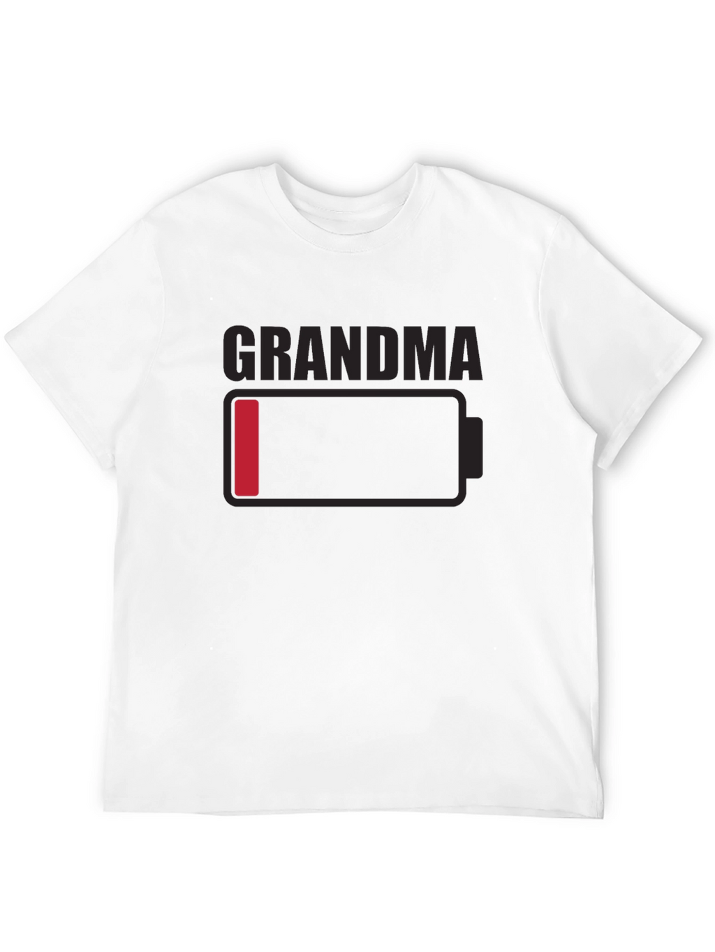 Grandma Low Battery T-Shirt - Novelty Funny Tee