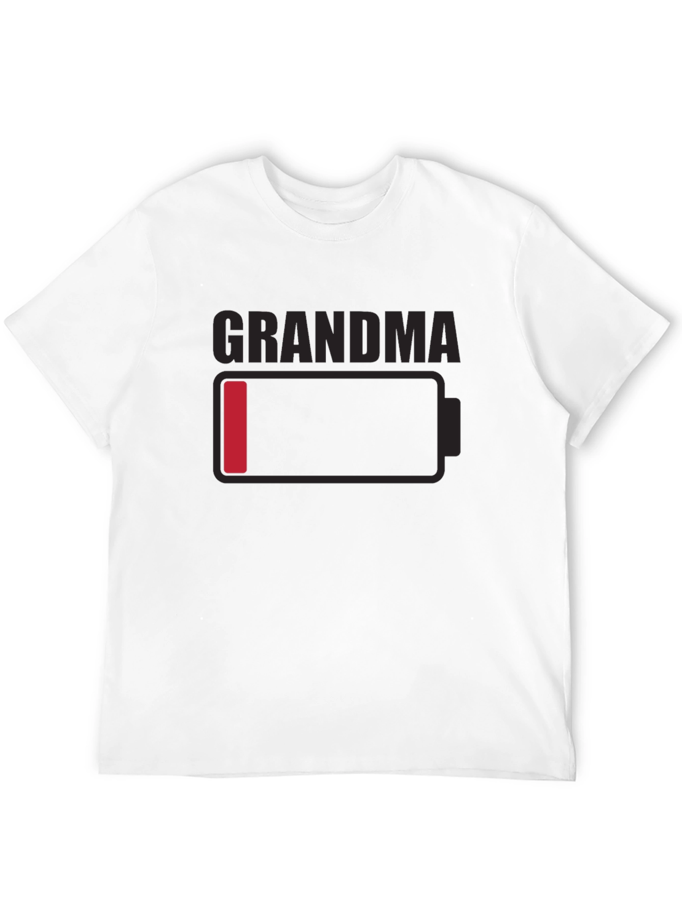 Grandma Low Battery T-Shirt - Novelty Funny Tee