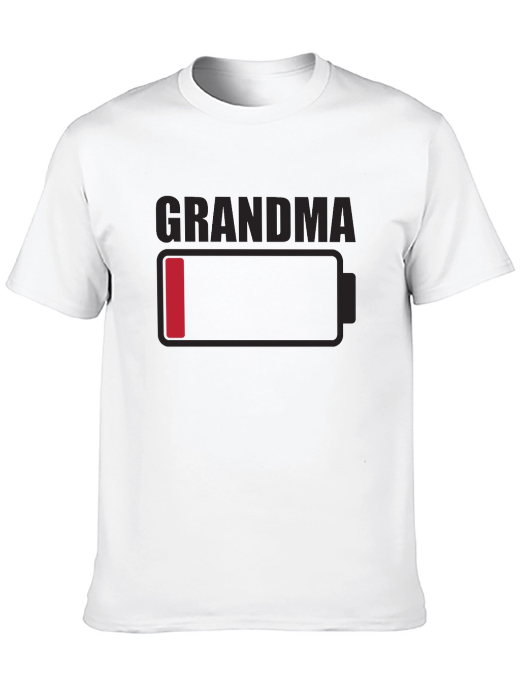 Grandma Low Battery T-Shirt - Novelty Funny Tee