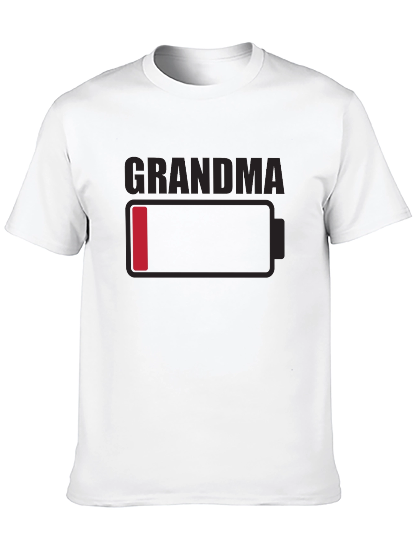 Grandma Low Battery T-Shirt - Novelty Funny Tee