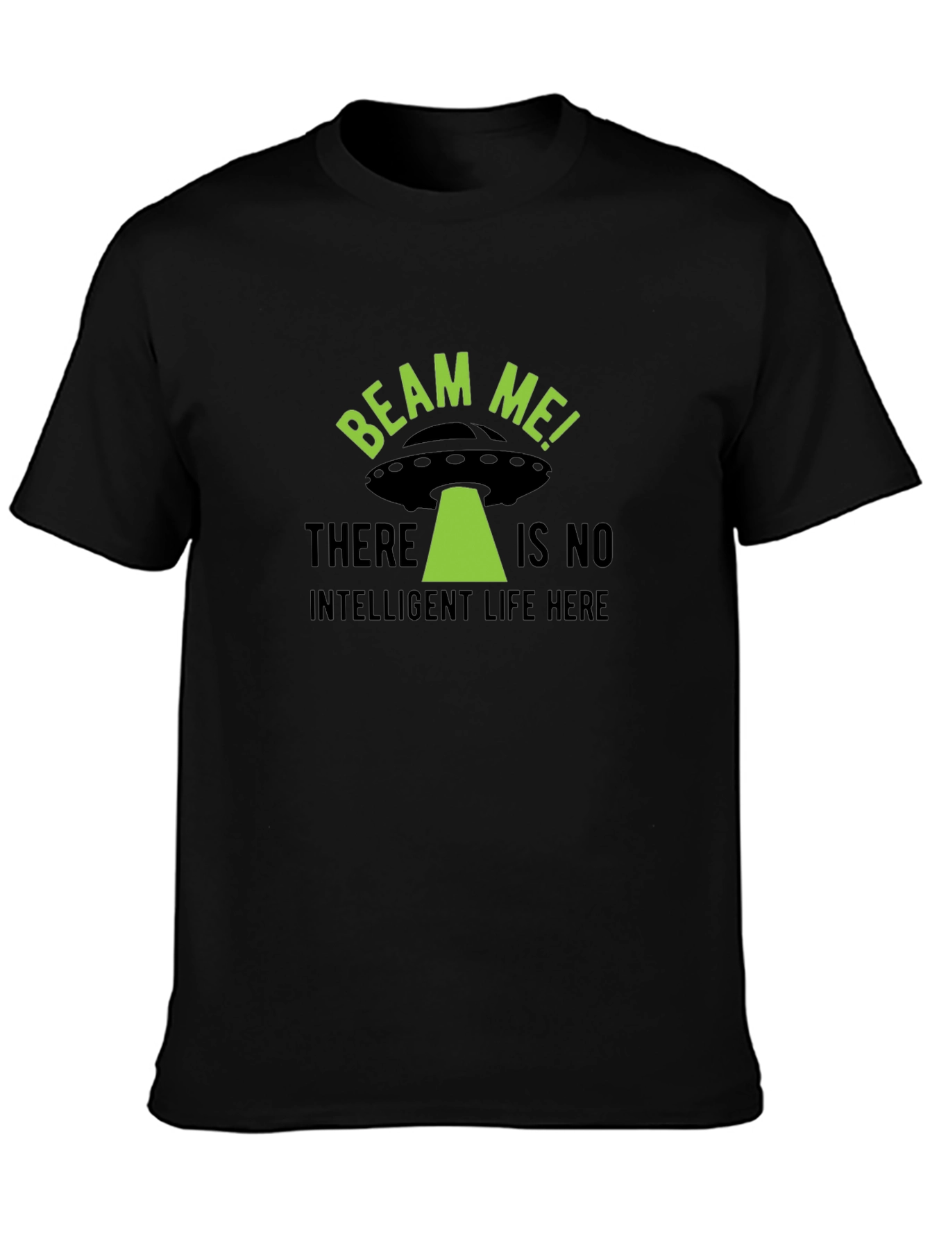 Beam Me Up! Alien UFO Graphic T-Shirt