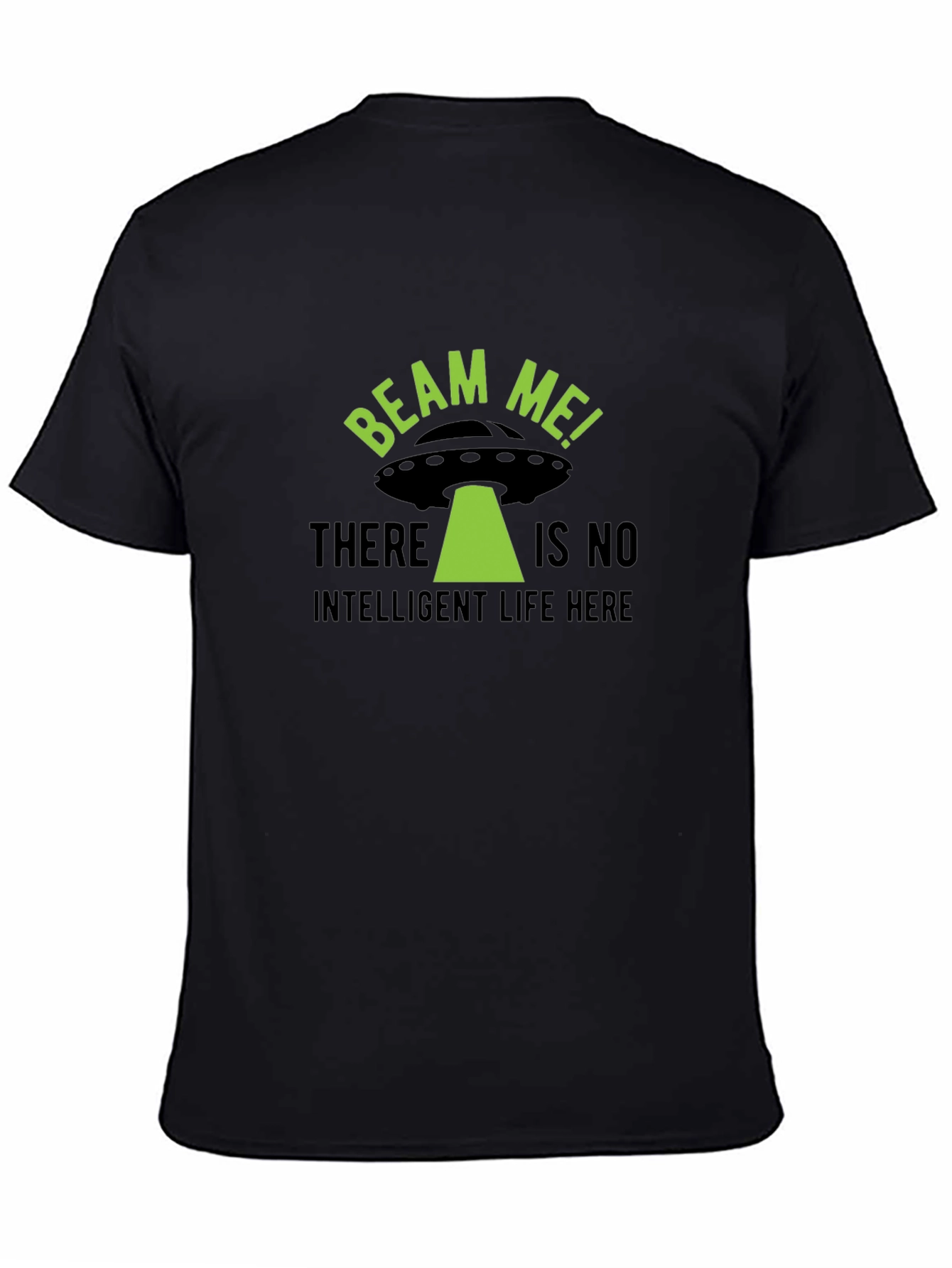 Beam Me Up! Alien UFO Graphic T-Shirt