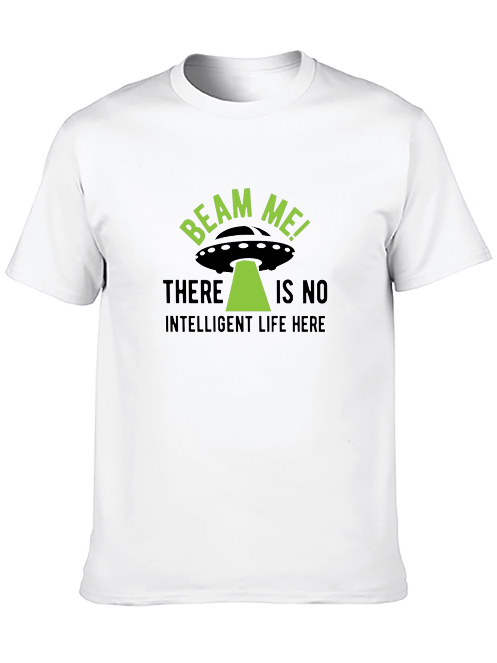 Beam Me Up! Alien UFO Graphic T-Shirt