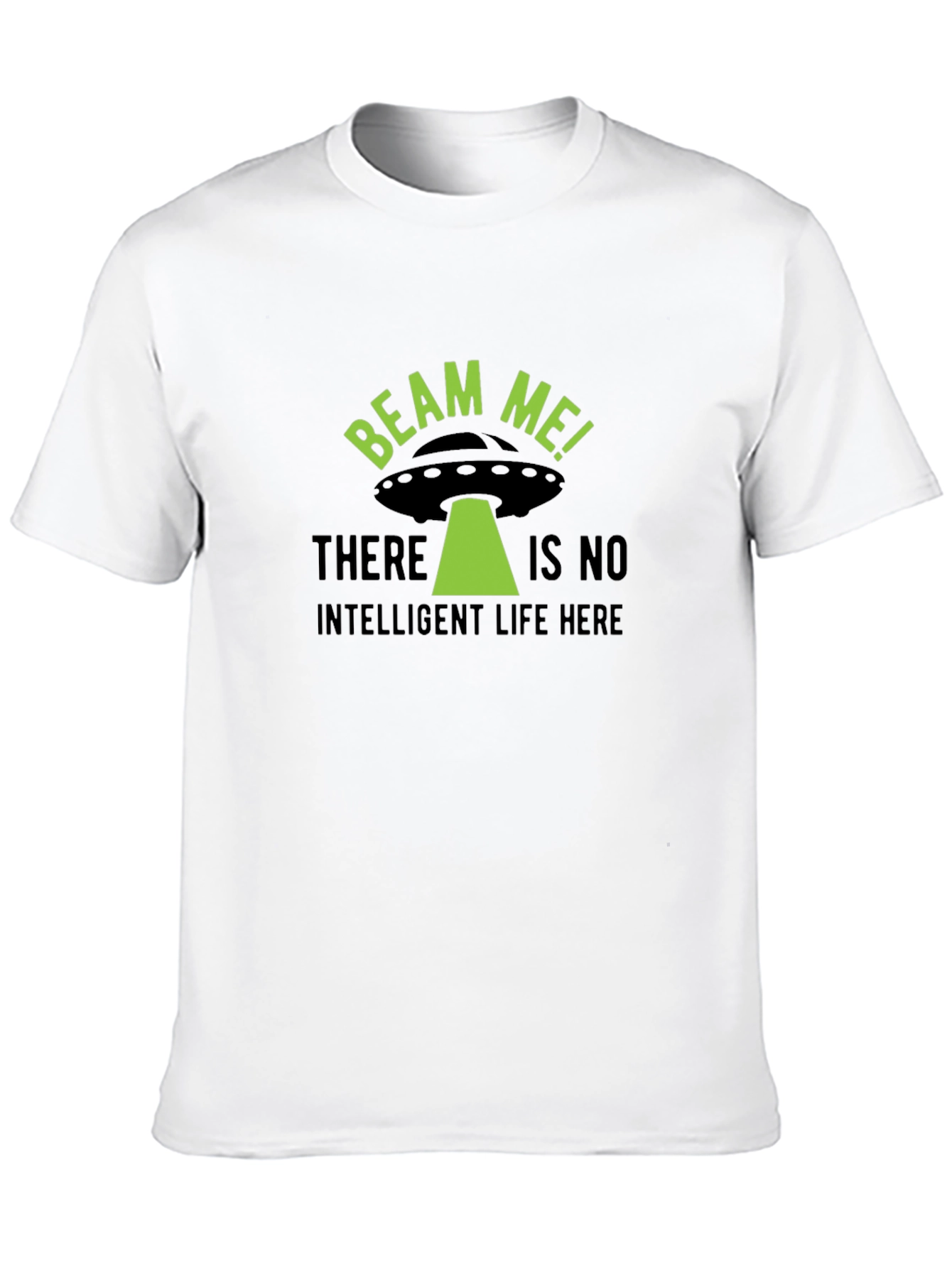 Beam Me Up! Alien UFO Graphic T-Shirt