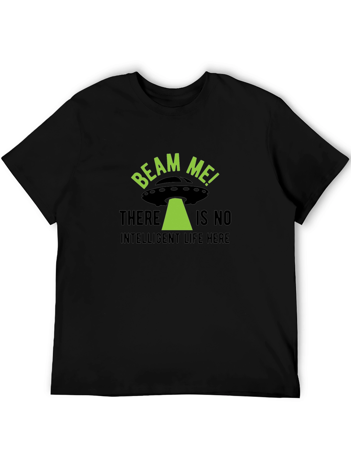 Beam Me Up! Alien UFO Graphic T-Shirt