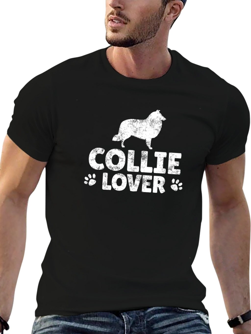 Collie Lover Black T-Shirt