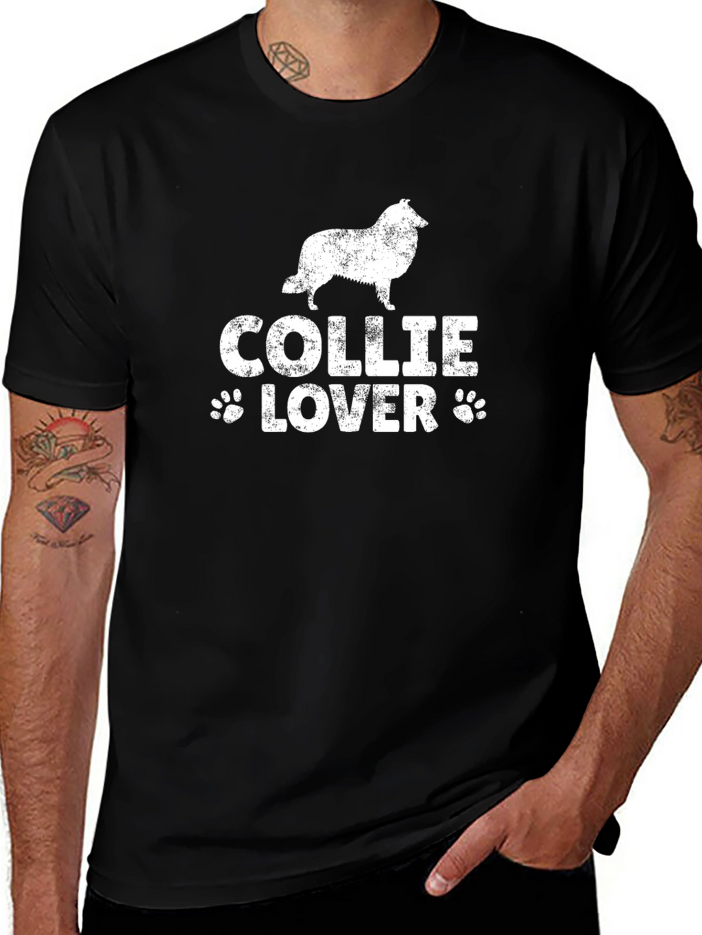 Collie Lover Black T-Shirt