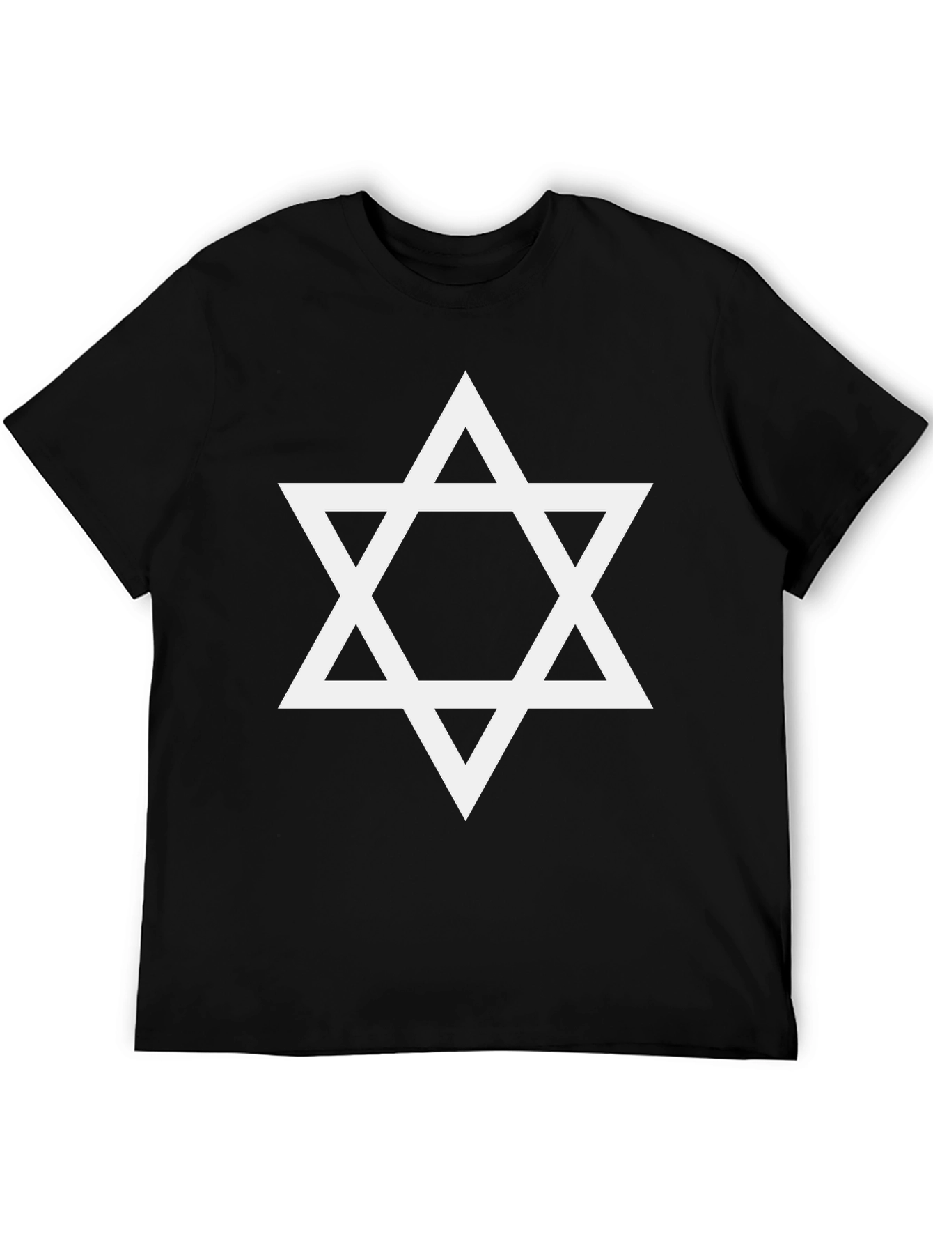 Star of David T-Shirt - Classic Black Tee