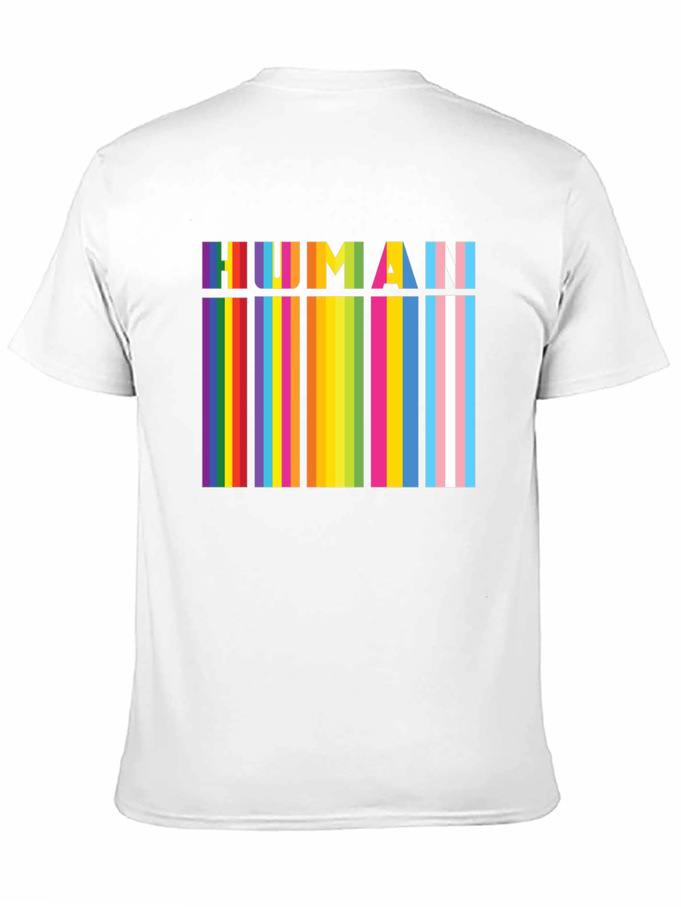 HUMAN Pride Rainbow Stripes T-Shirt