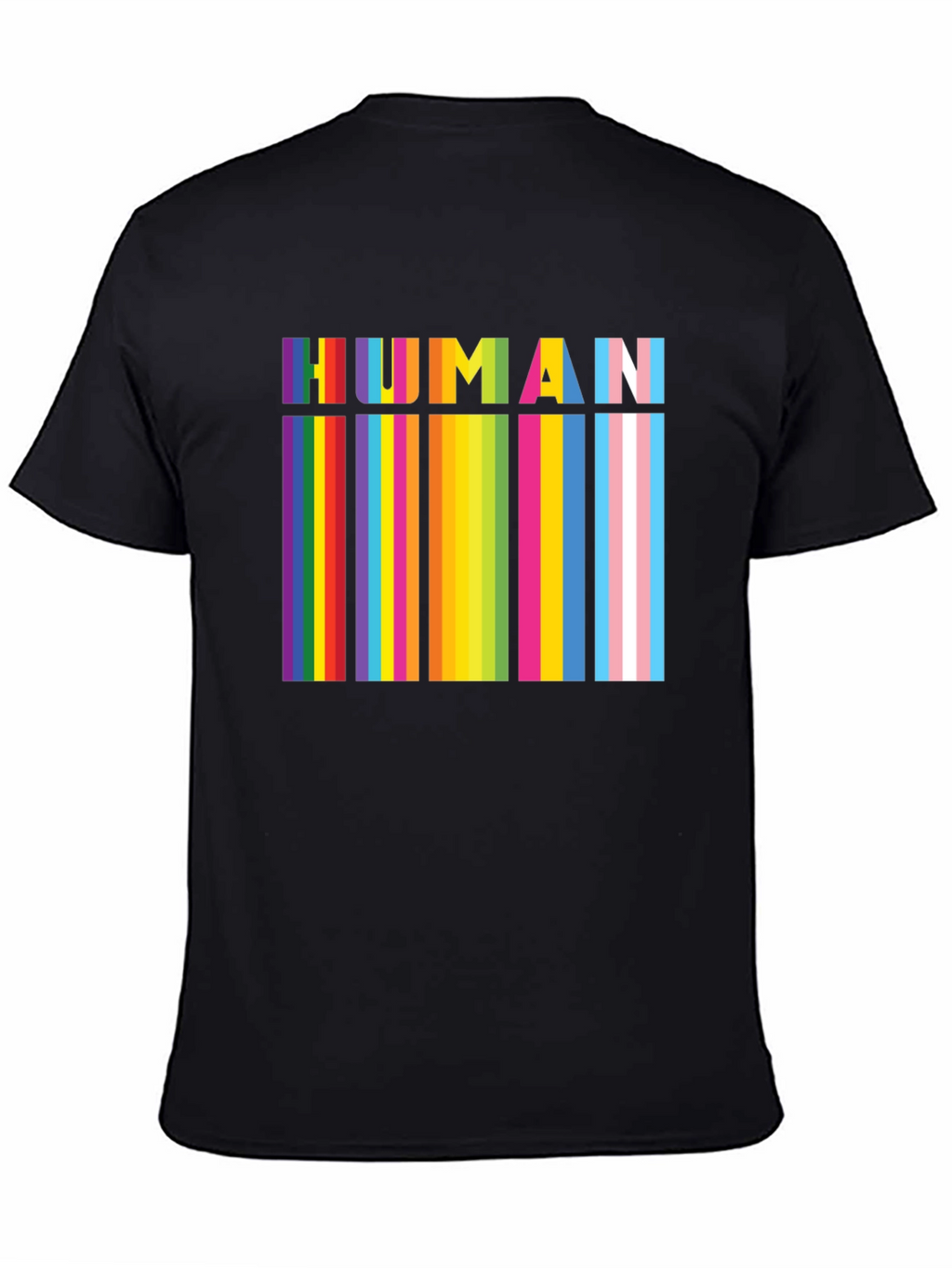 HUMAN Pride Rainbow Stripes T-Shirt