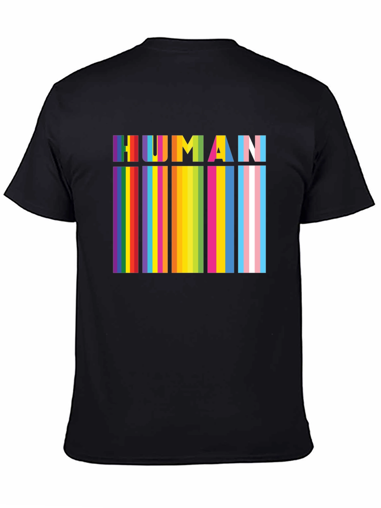 HUMAN Pride Rainbow Stripes T-Shirt