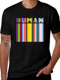 HUMAN Pride Rainbow Stripes T-Shirt