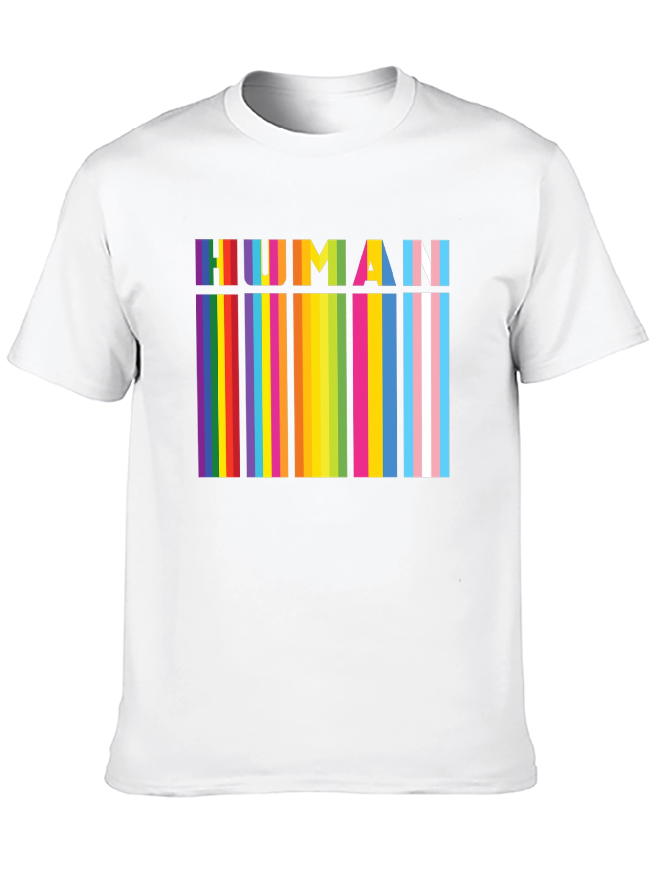 HUMAN Pride Rainbow Stripes T-Shirt