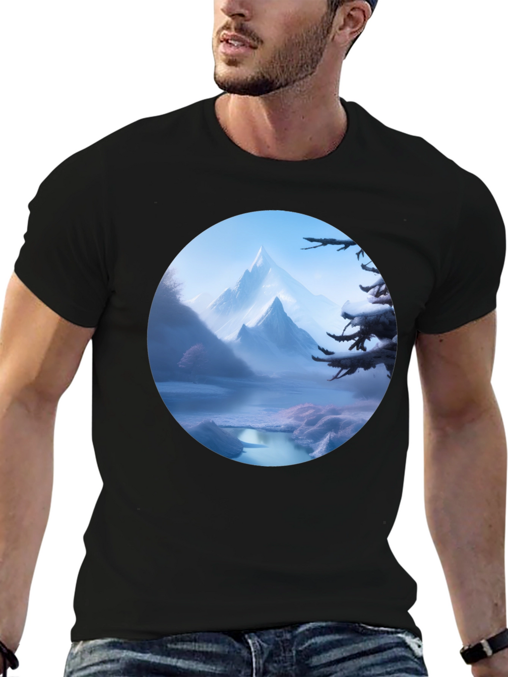 Scenic Mountain Vista Graphic Tee