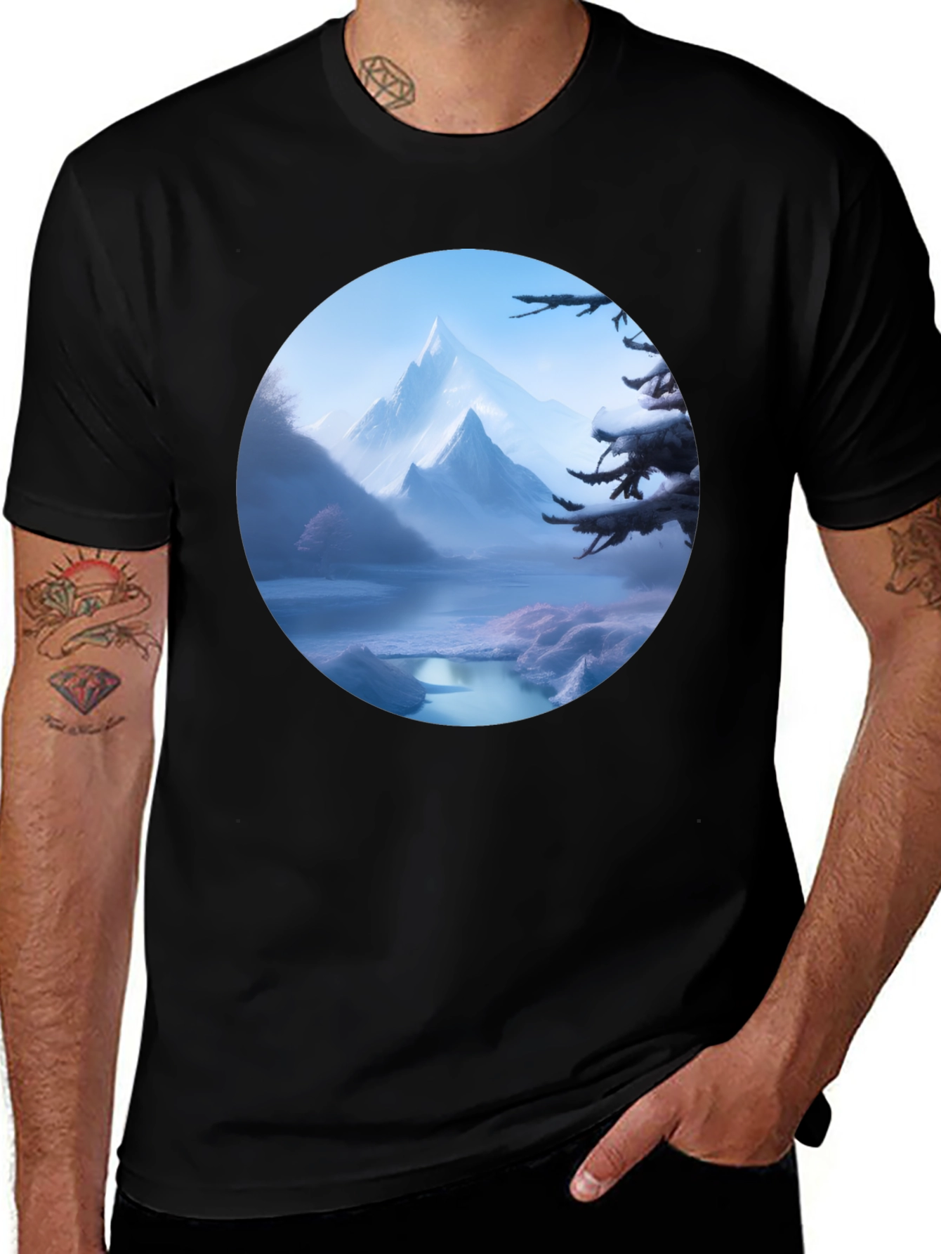 Scenic Mountain Vista Graphic Tee