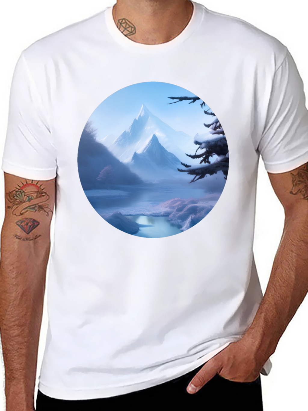 Scenic Mountain Vista Graphic Tee