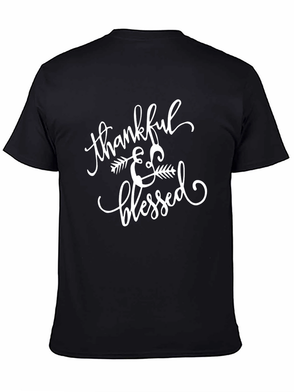 Thankful & Blessed Black T-Shirt
