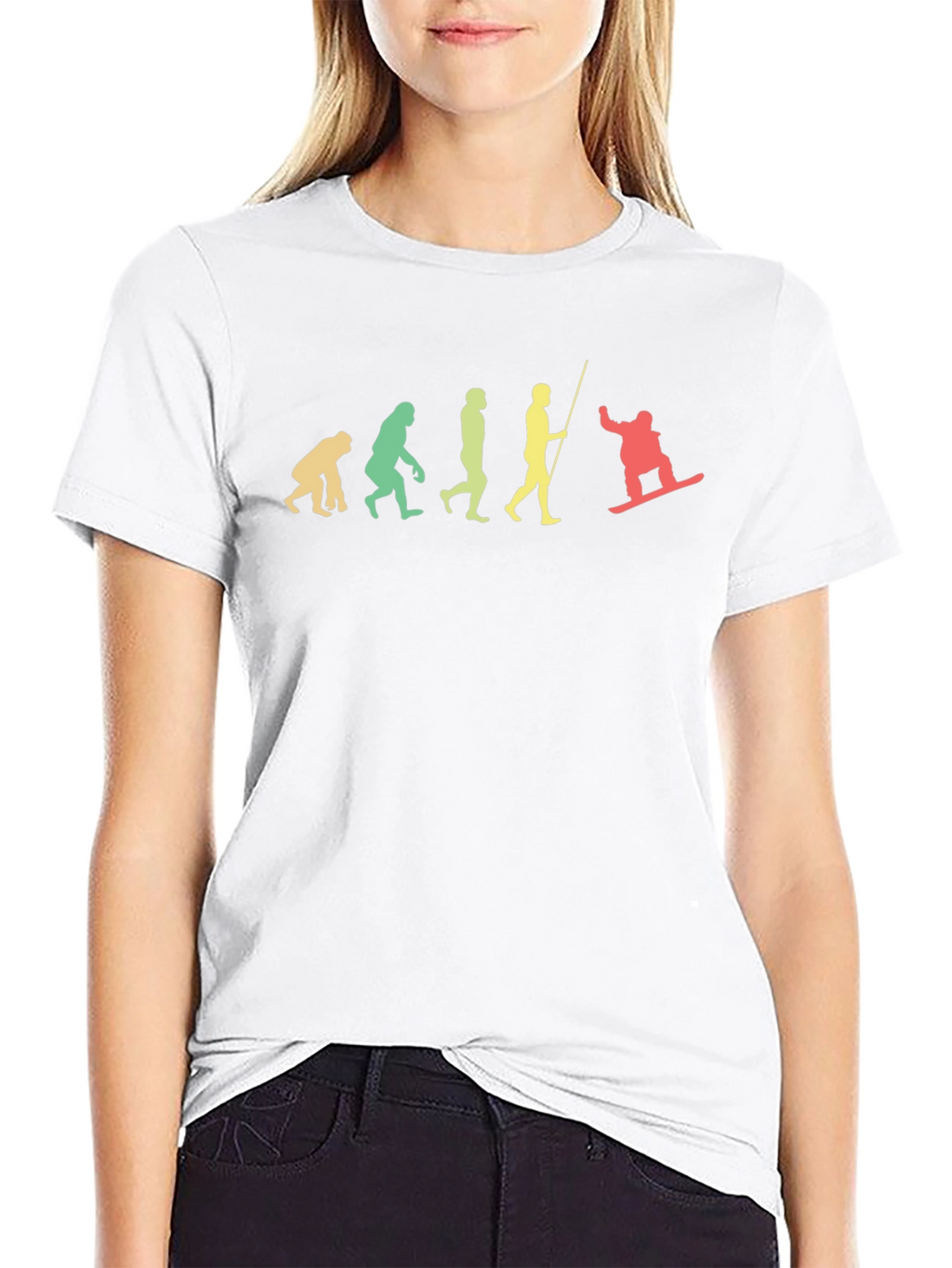 Evolution of Snowboarding T-Shirt - Black
