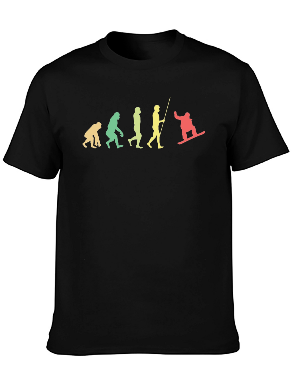 Evolution of Snowboarding T-Shirt - Black