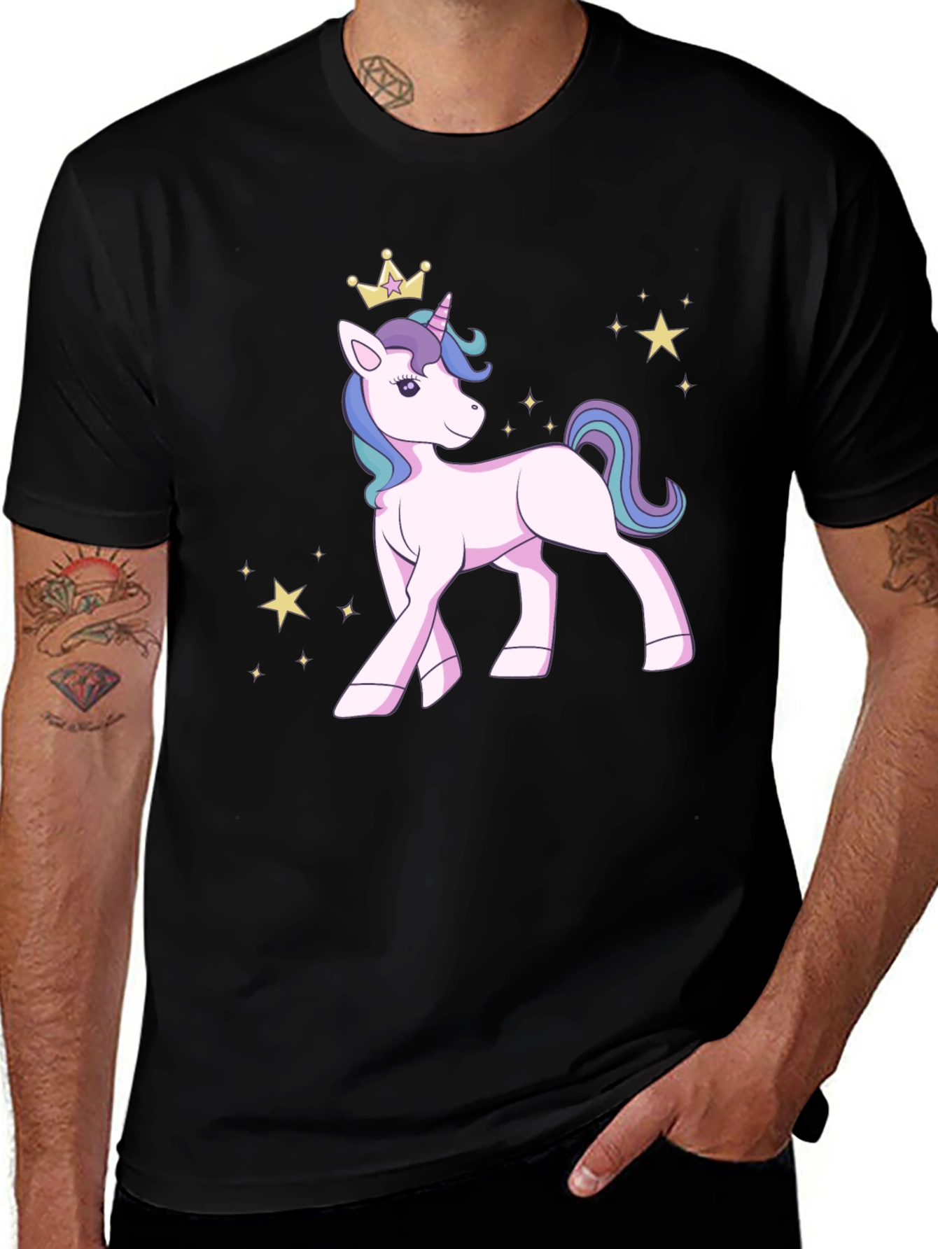 Unicorn Princess T-Shirt - Cute Cartoon Graphic Tee