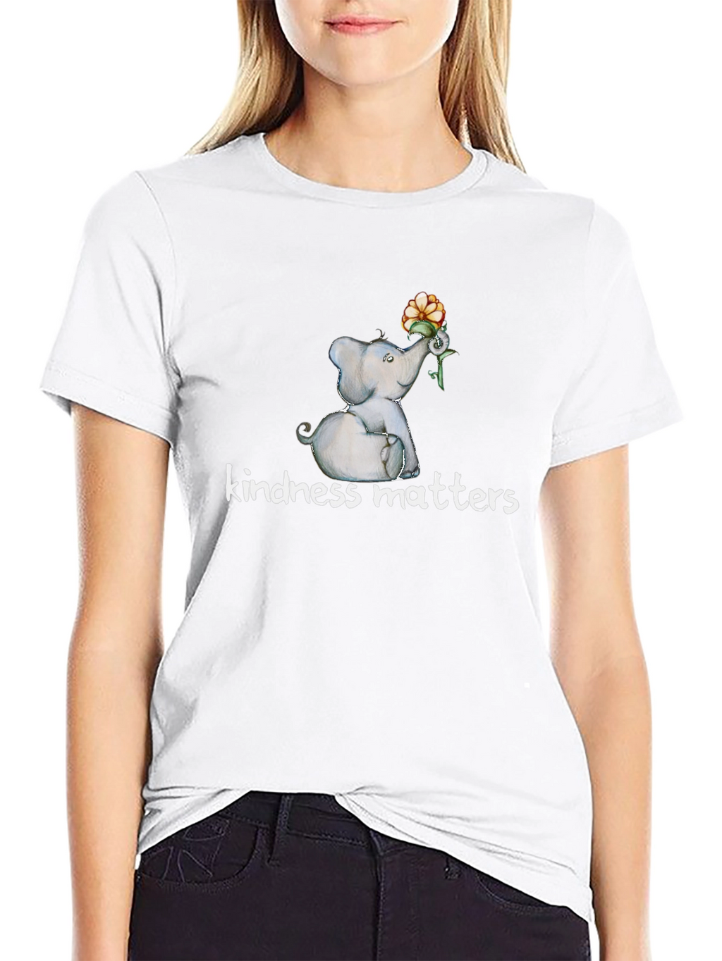 Kindness Matters Elephant Graphic Tee
