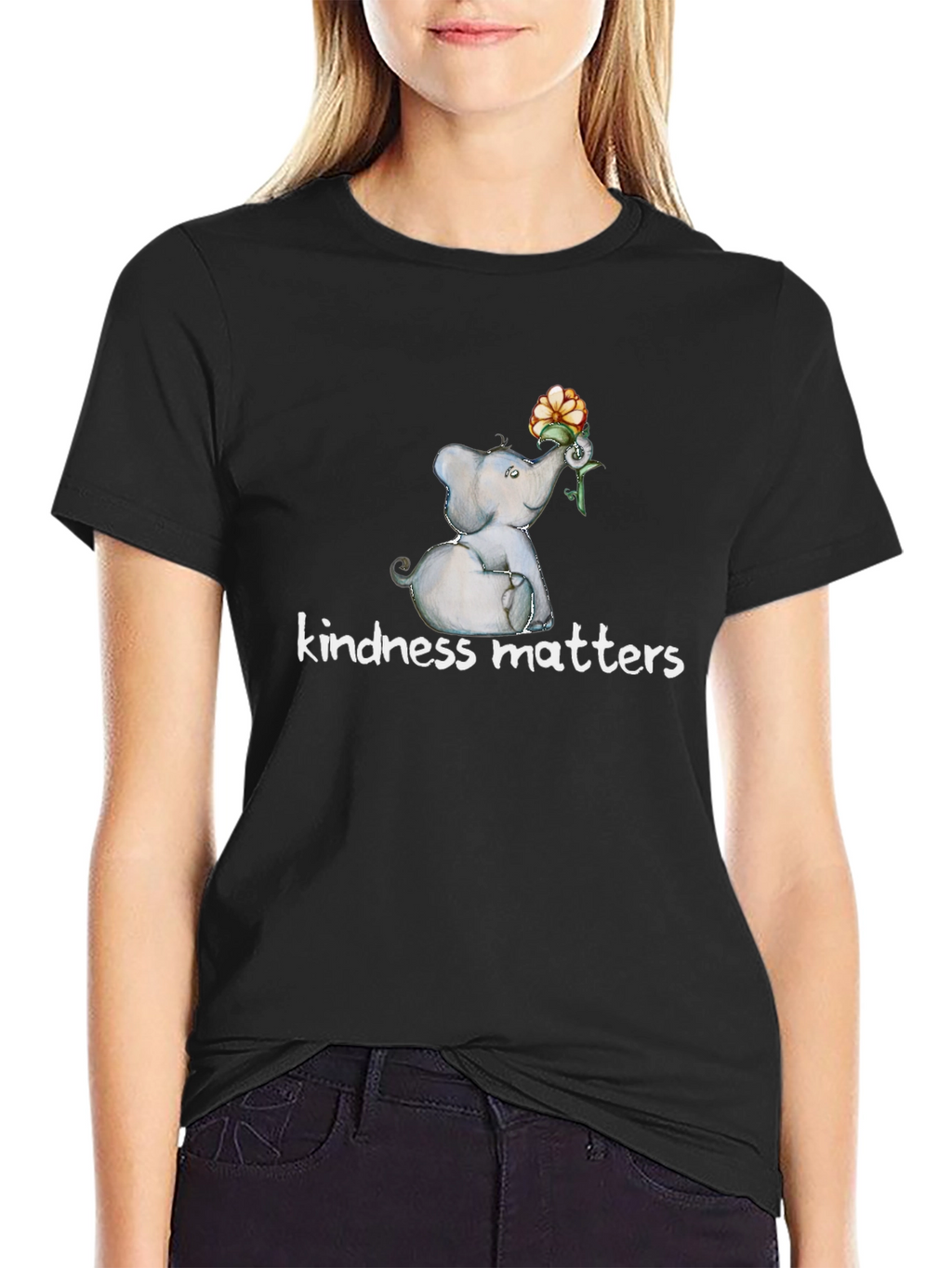 Kindness Matters Elephant Graphic Tee