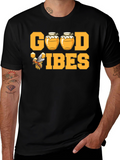 Good Vibes Honey Bee T-Shirt - Black