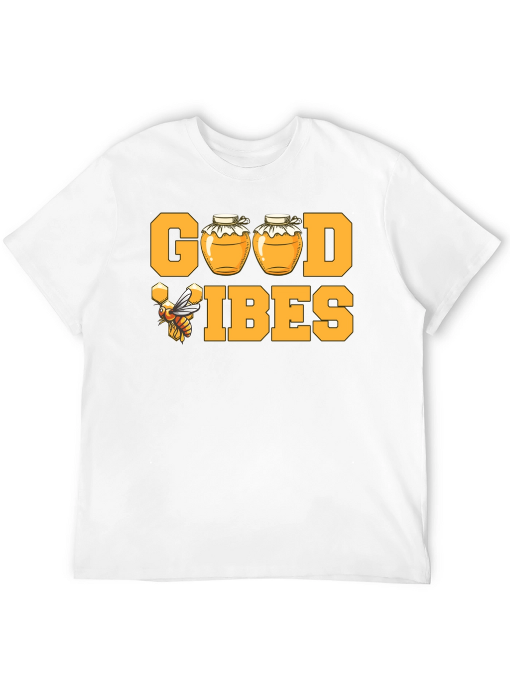 Good Vibes Honey Bee T-Shirt - Black