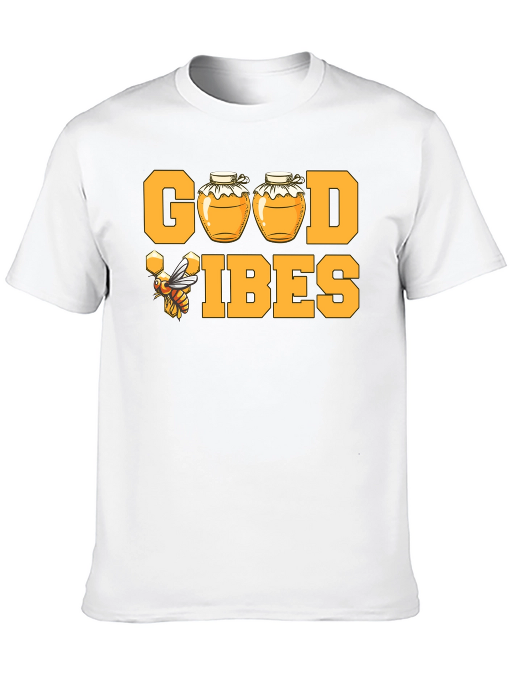 Good Vibes Honey Bee T-Shirt - Black
