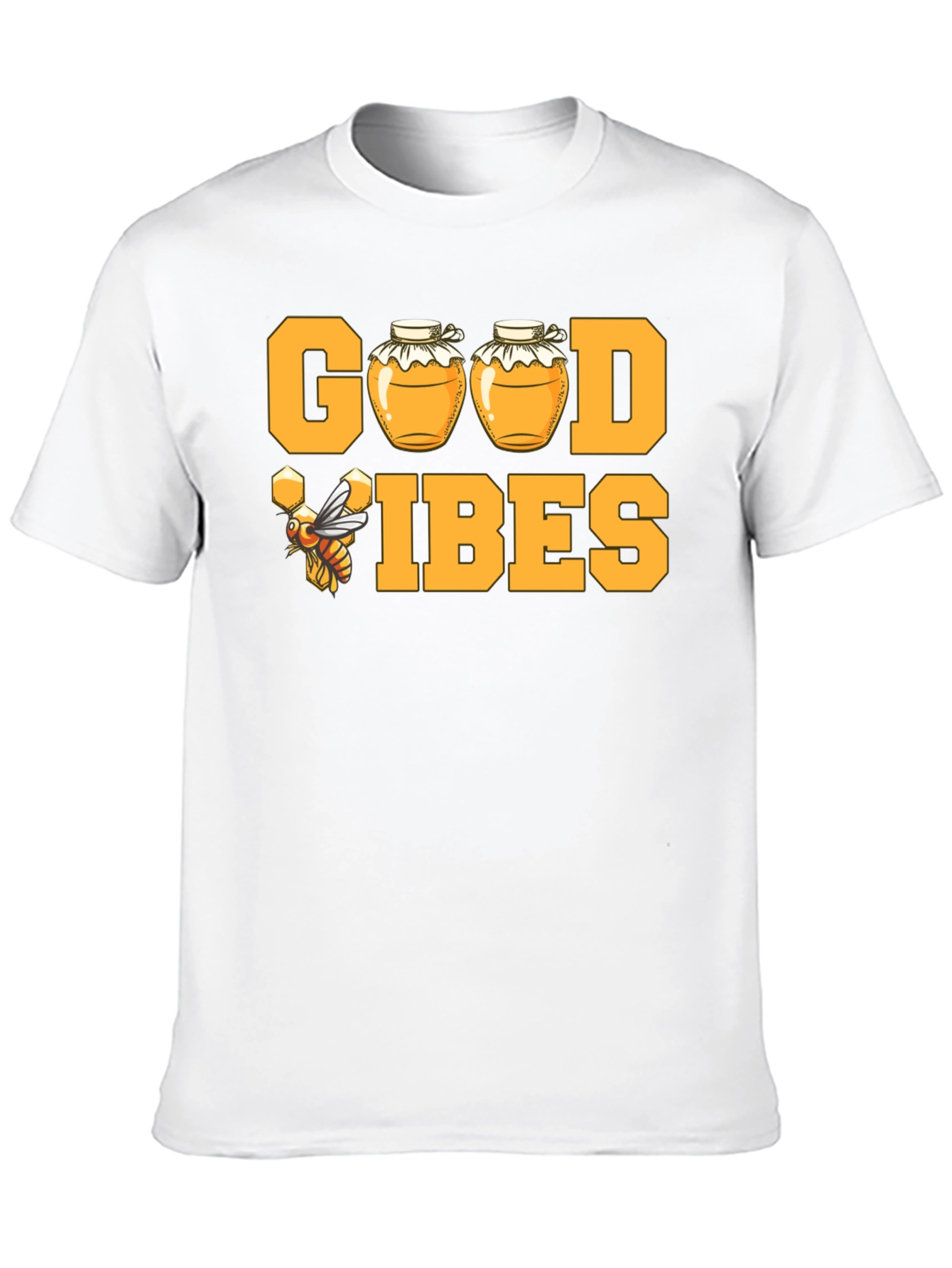 Good Vibes Honey Bee T-Shirt - Black