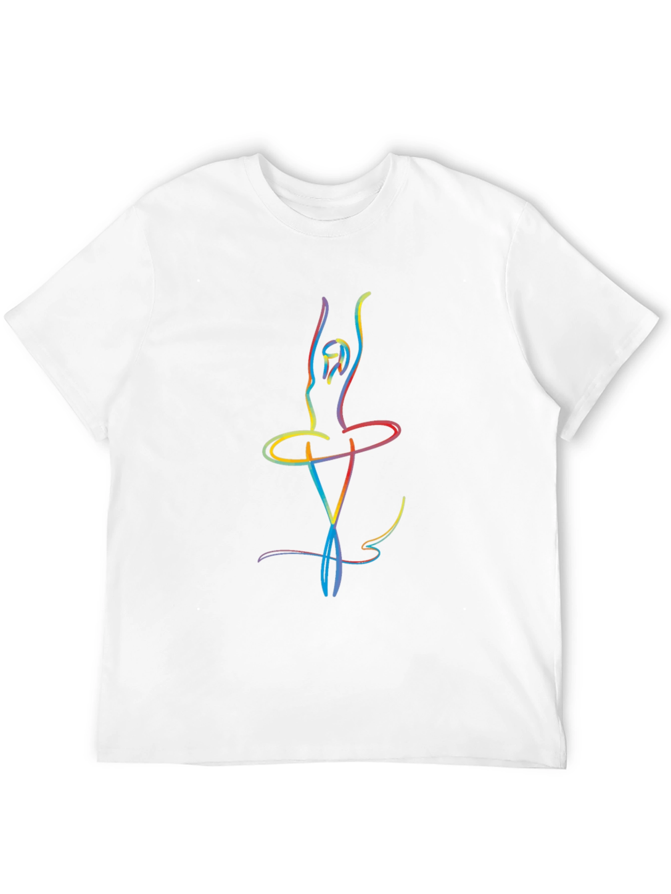 Ballerina Sketch Mens Black T-Shirt