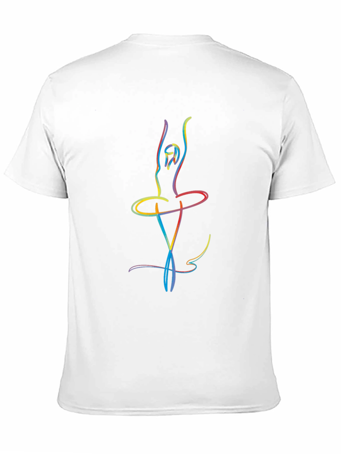 Ballerina Sketch Mens Black T-Shirt