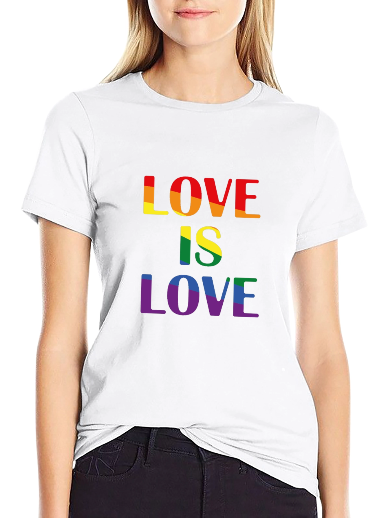 Love is Love LGBTQ+ Rainbow Pride T-Shirt