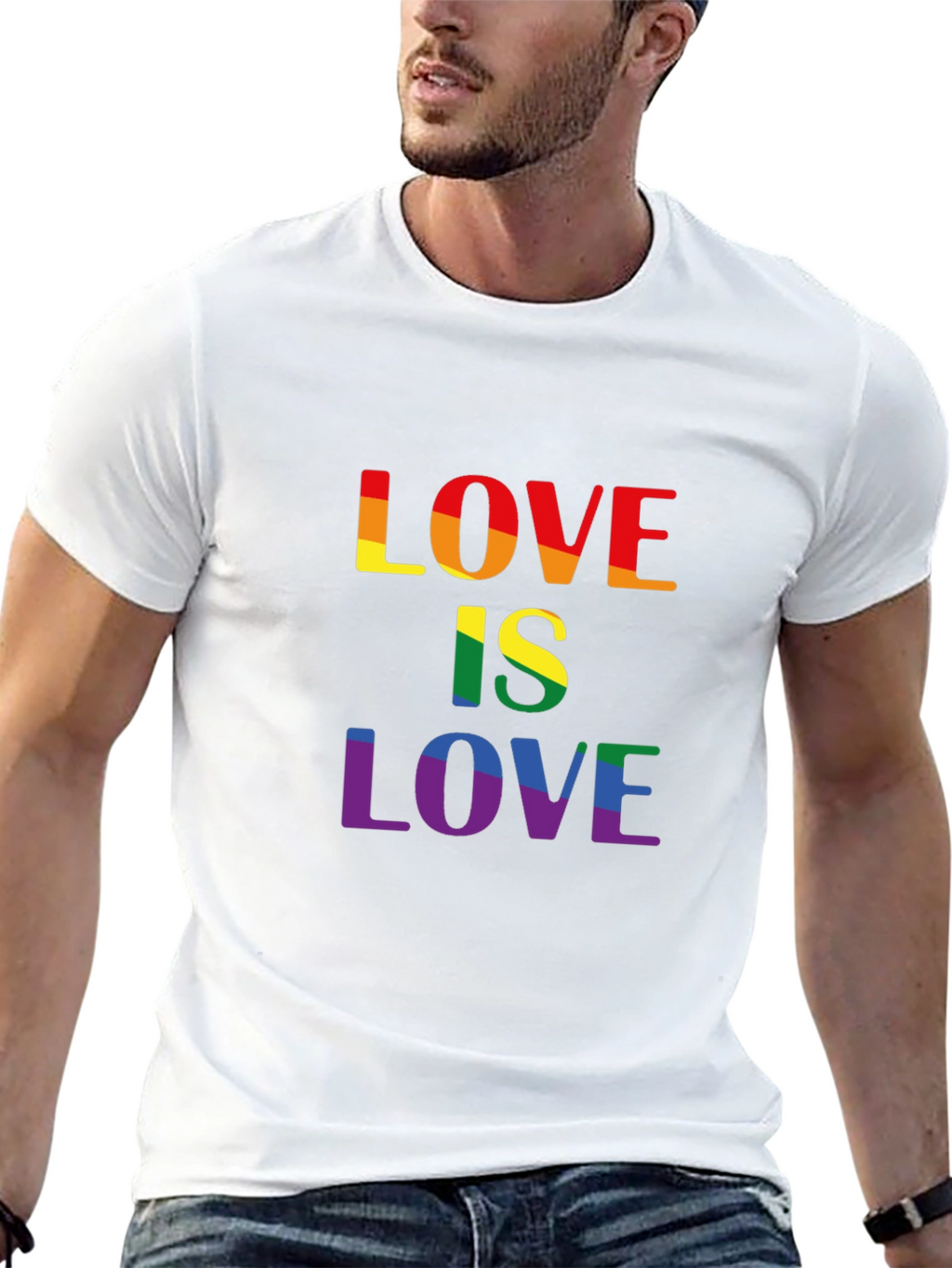 Love is Love LGBTQ+ Rainbow Pride T-Shirt