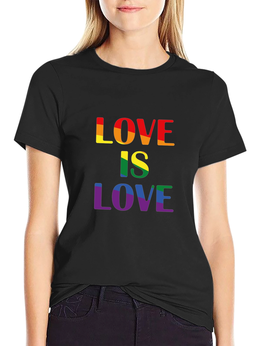 Love is Love LGBTQ+ Rainbow Pride T-Shirt