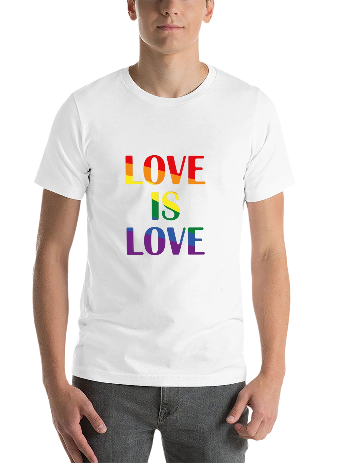 Love is Love LGBTQ+ Rainbow Pride T-Shirt