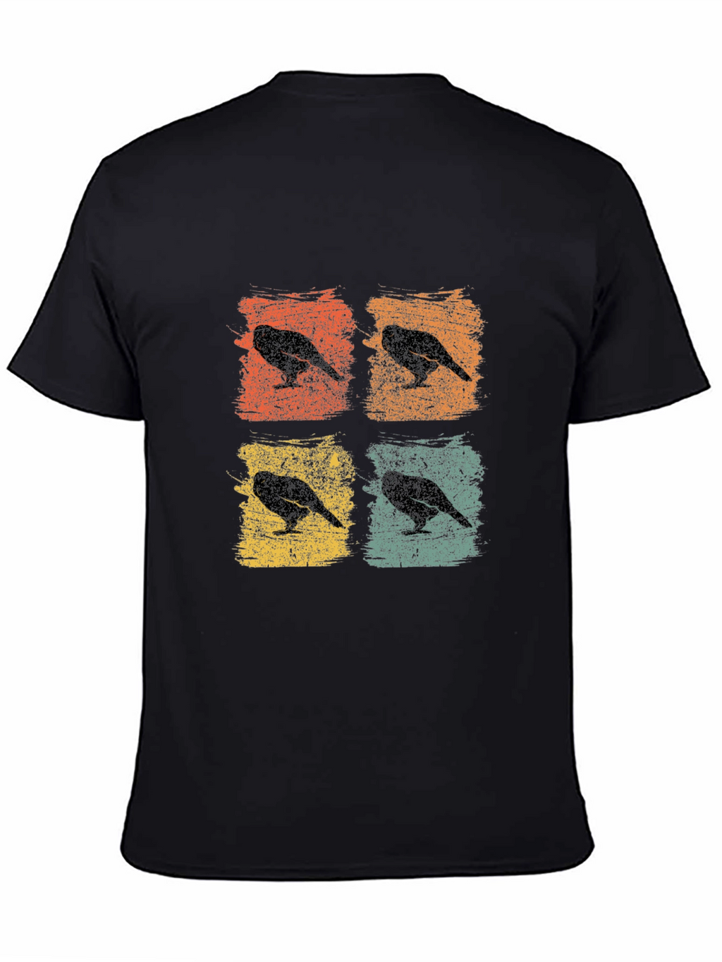 Retro Crow Pop Art T-Shirt