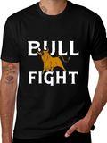 Bull Fight Graphic T-Shirt - Black