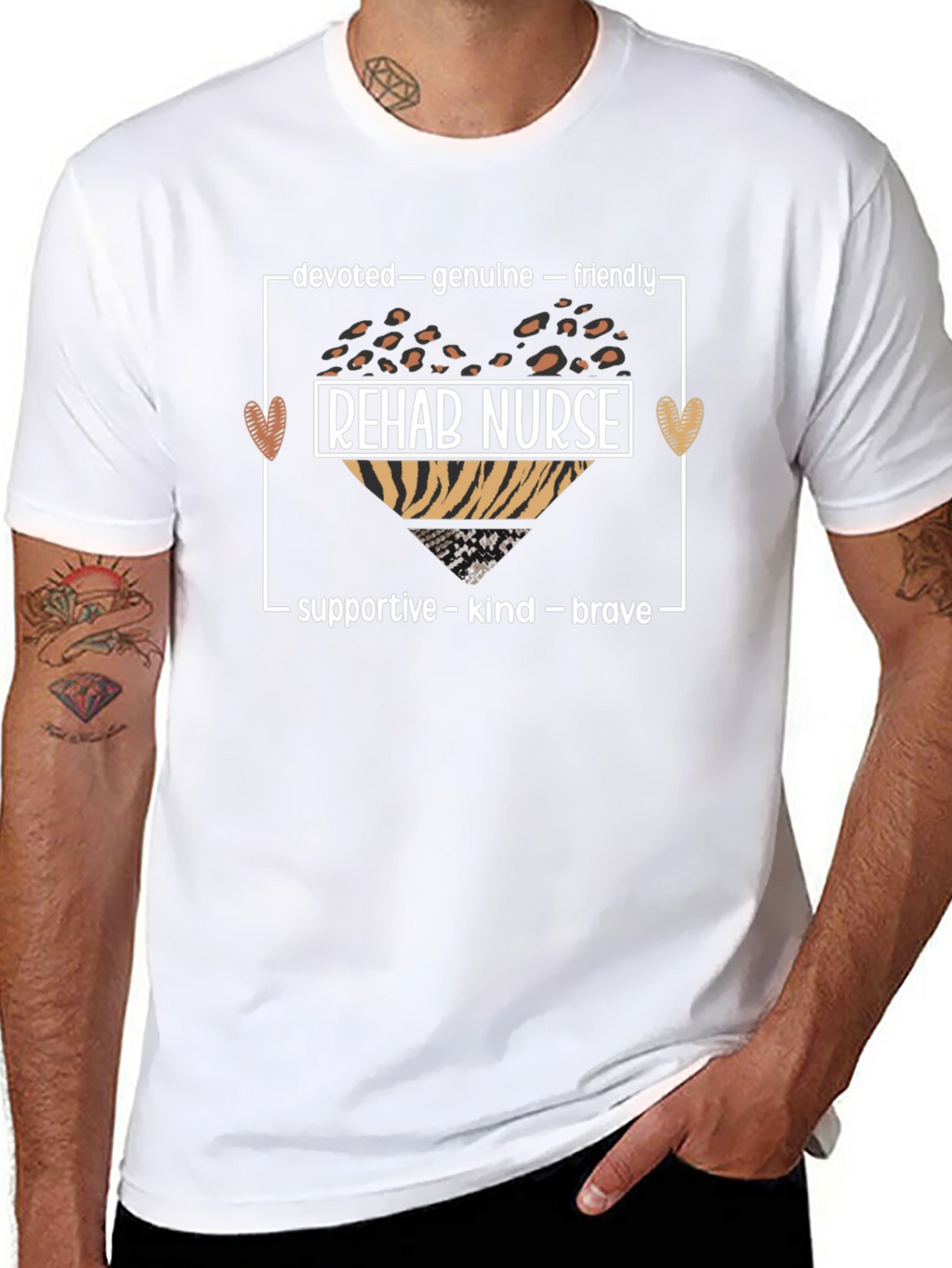 Rehab Nurse T-Shirt - Devoted Genuine Friendly Design