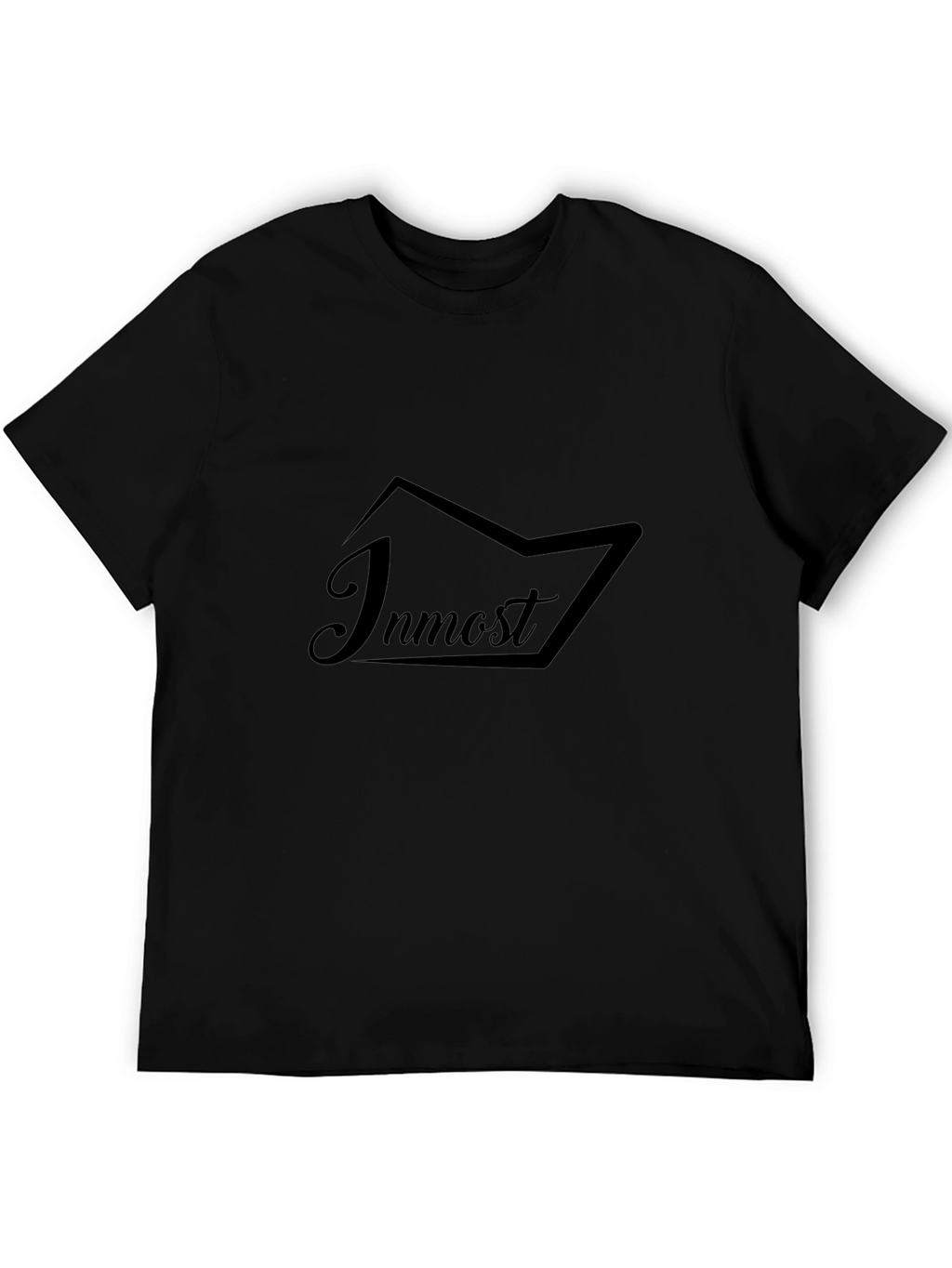 Inmost Black Graphic Tee - Stylish Comfort